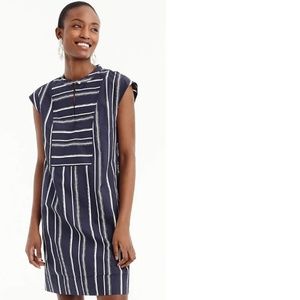J.Crew Easy tunic dress in striped poplin XS